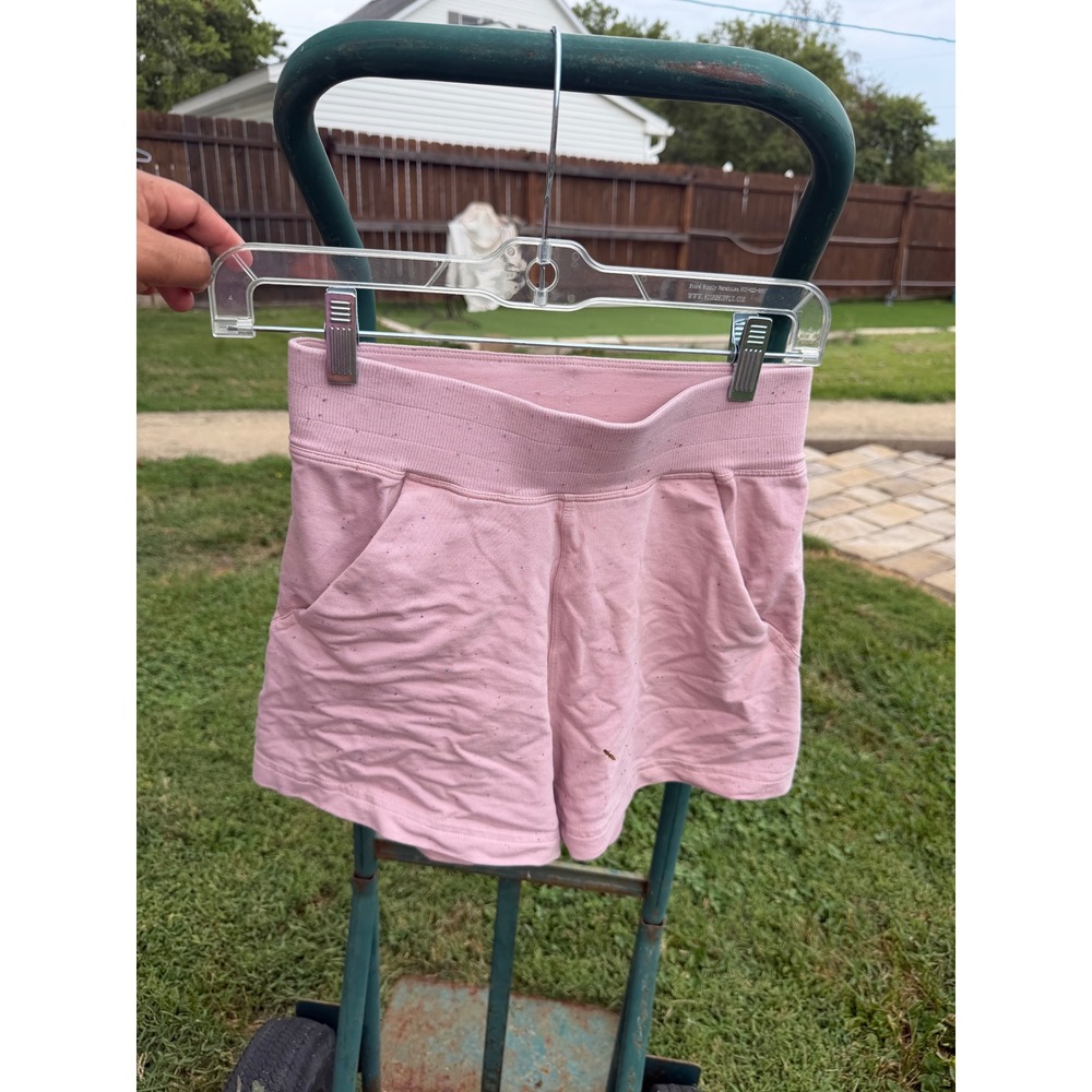 Lululemon Scuba High-Rise Shorts 3" Pink Confetti Speckle French Terry Size 4